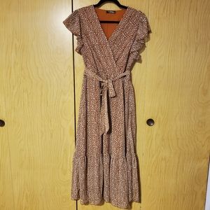 Nursing access midi dress